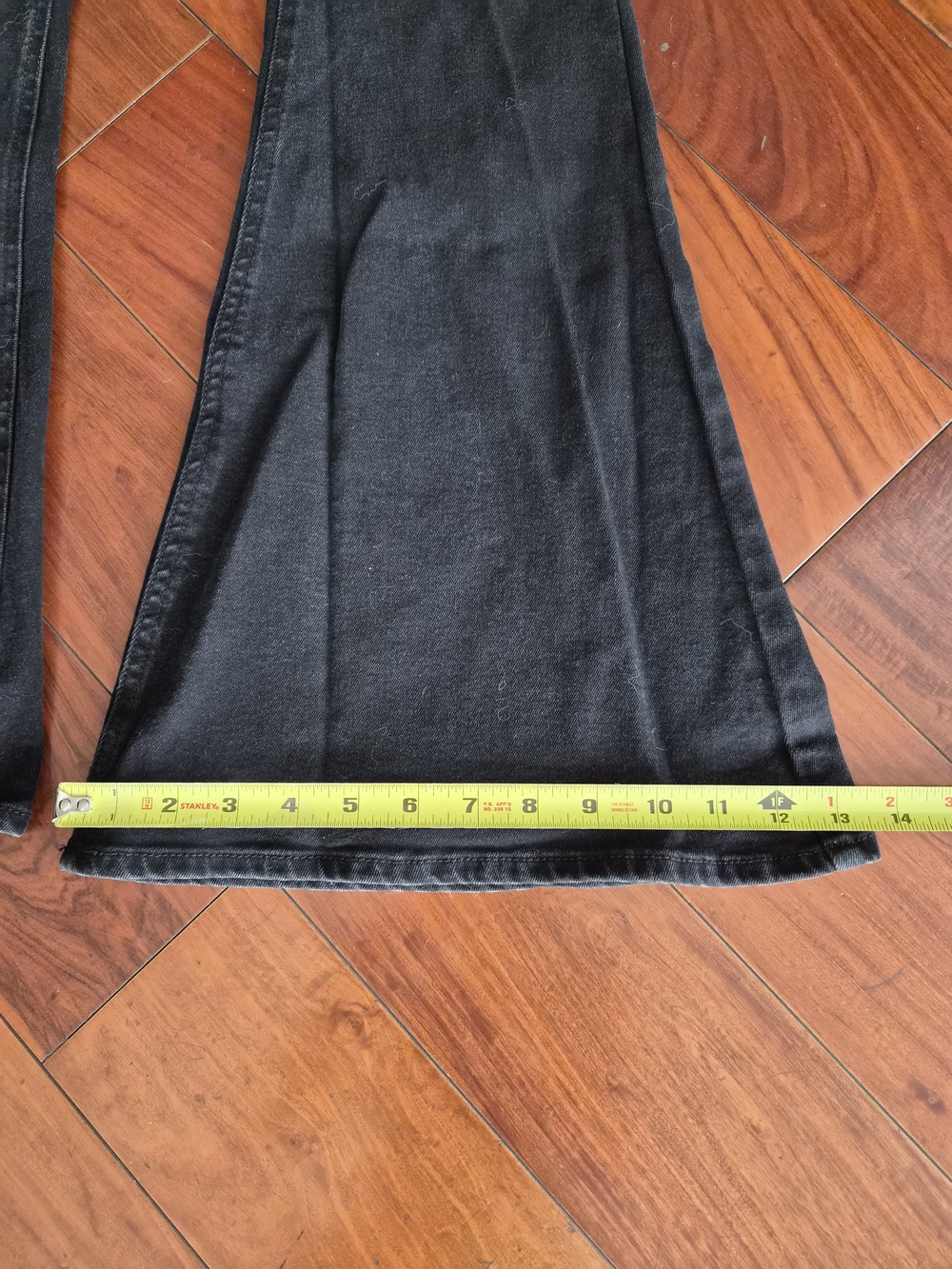 Forever 21 Black High Rise Elastic Waist Flare Pants - Size XS - Picture 3 of 14
